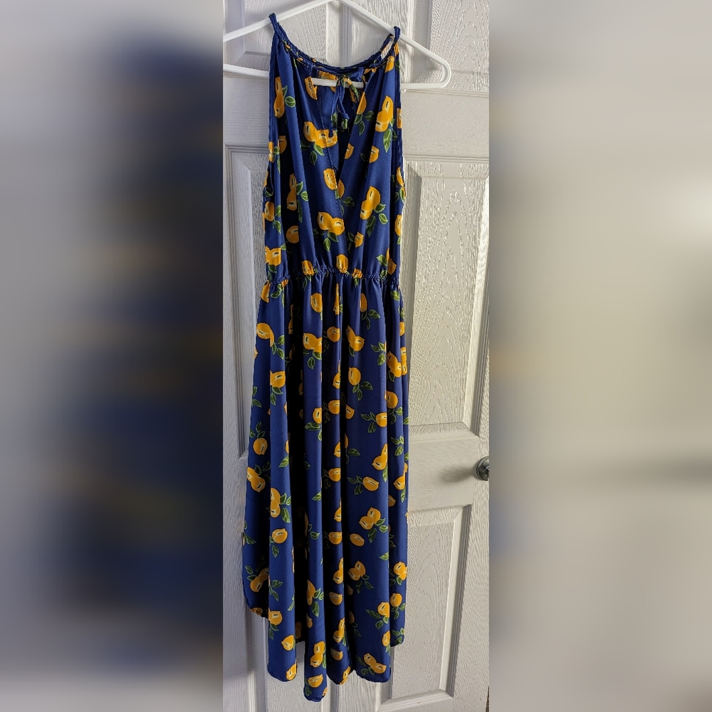 Lemon High-Low Dress